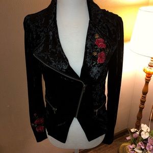 Coco Velvet Asymmetrical Jacket